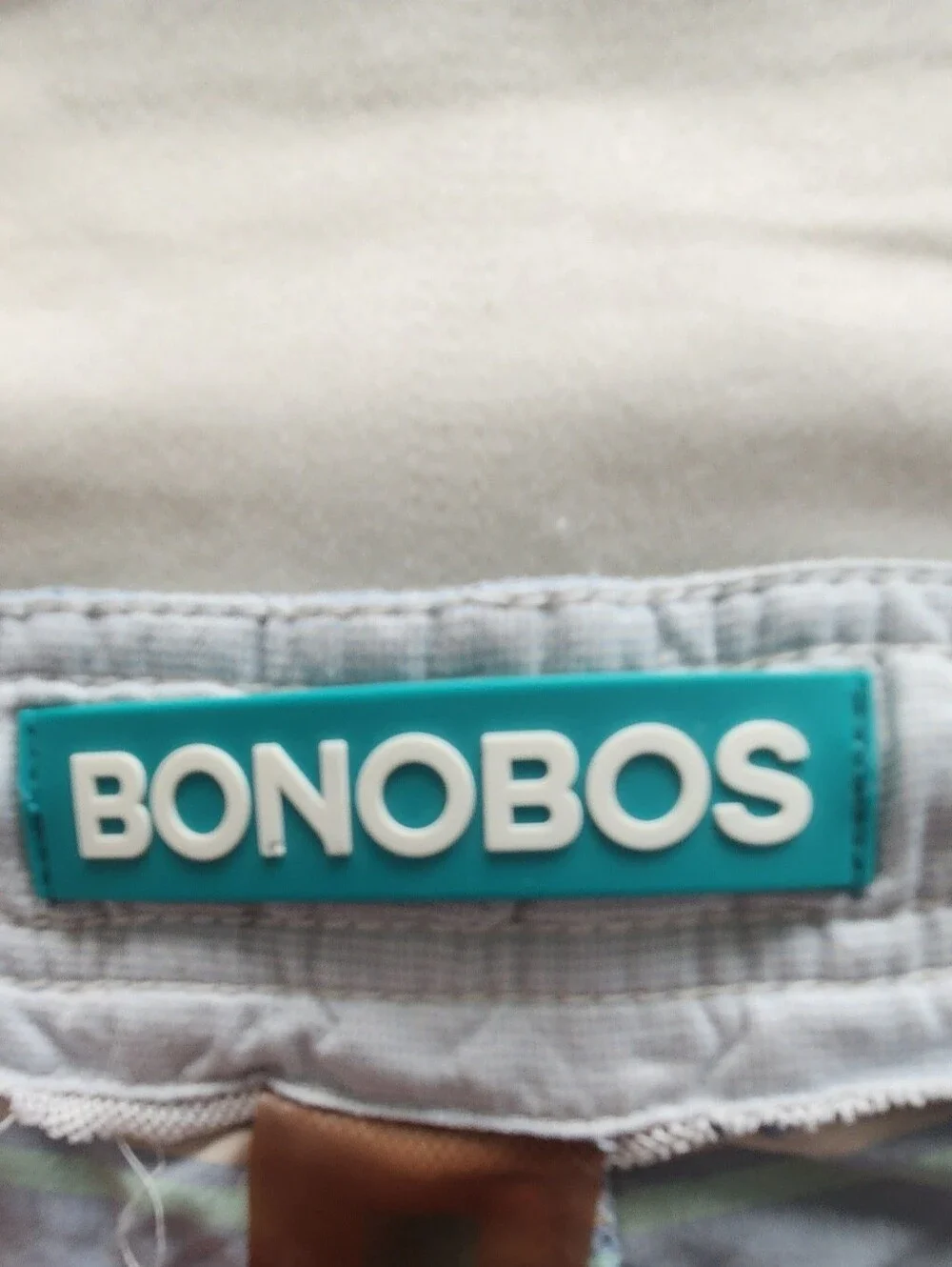 Bonobos Men's Light Blue Striped Swim Trunks LARGE
